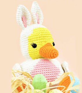 PATRON GRATIS PATO CON DISFRAZ DE CONEJO AMIGURUMI 42166