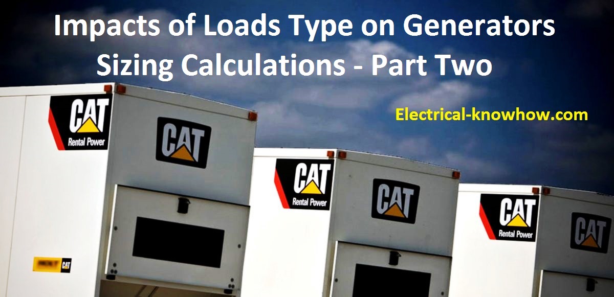 Generator Sizing Calculations Course Electrical Knowhow