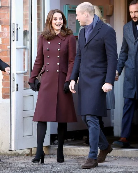 The Duchess, Kate Middleton wearing a Dolce & Gabbana coat. Crown Princess Mette Marit wore-Michael Kors Pleated wool crepe midi skirt. Skam cast Drama