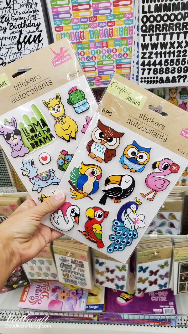 Dollar Tree Crafts How to Make Cards with Stickers