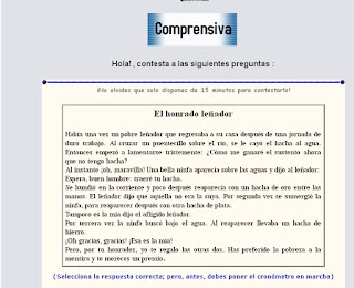 http://reglasdeortografia.com/testcomprension1ciclo01.html