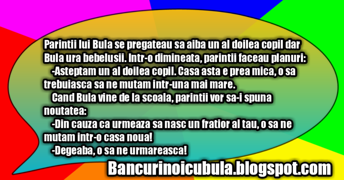 Bancuri Noi cu Bula, Bancuri Haioase, Bancuri Tari, Bancuri Amuzante