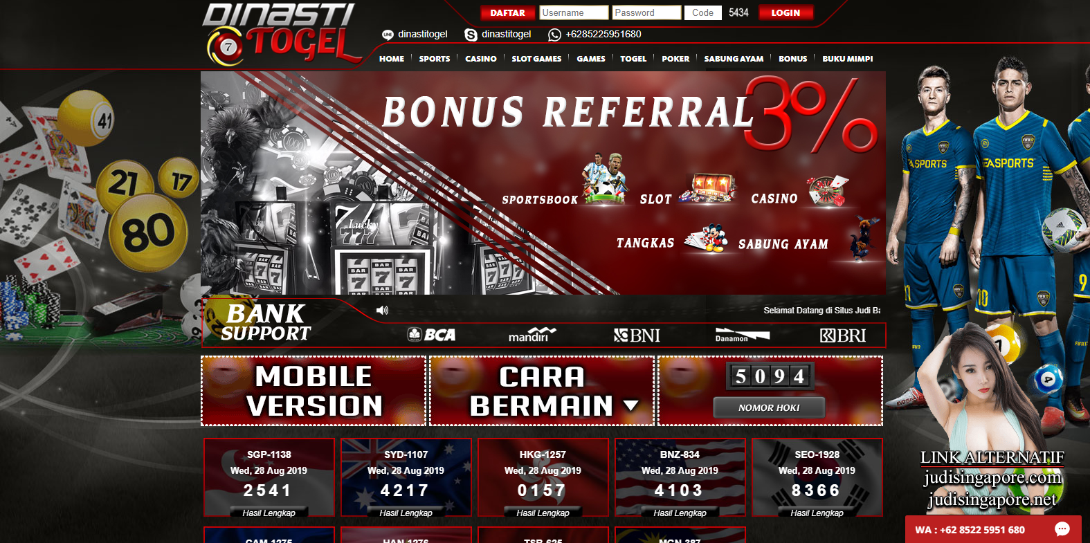 Bandar Togel Singapore