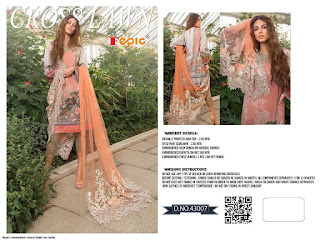 Fepic Rosemeen Cross Lawn Nx  Pakistani Suit 