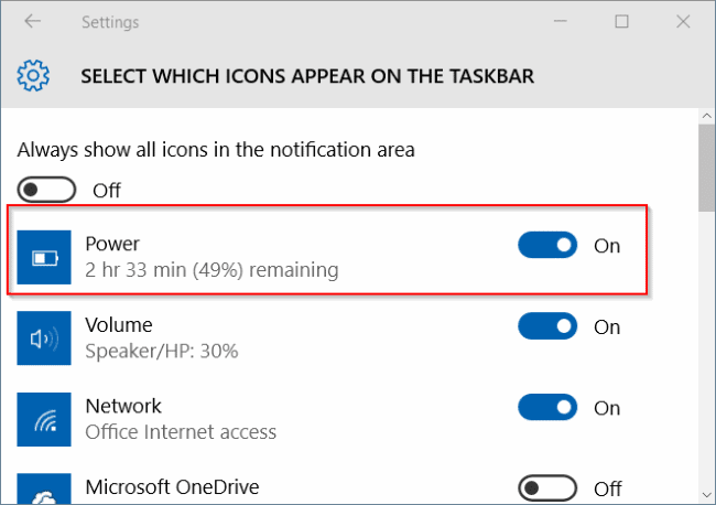 How To Fix Battery Icon Missing From The Taskbar In Windows 10