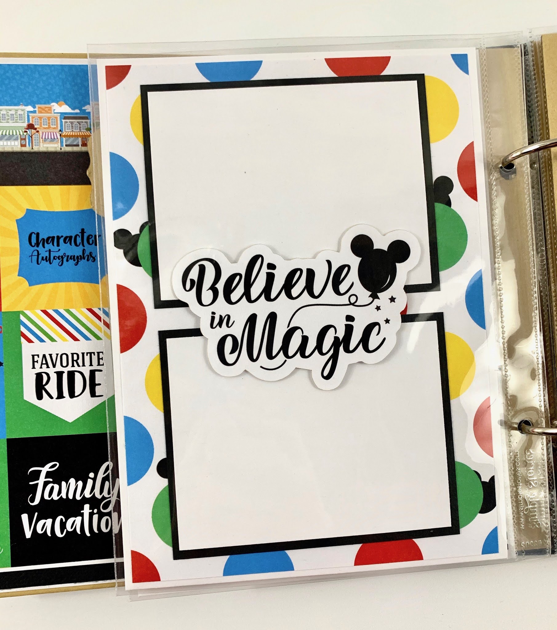 VACATION Scrapbook Set 5 Double Page Layouts 