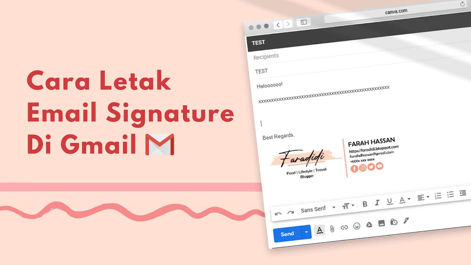 Cara Nak Letak Signature Kat Surat