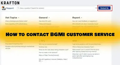 Contact BGMI Customer Support