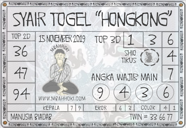 November 2019 Gambar Syair Naga Mas Hari Ini Info