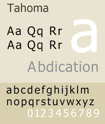 Tahoma CV font