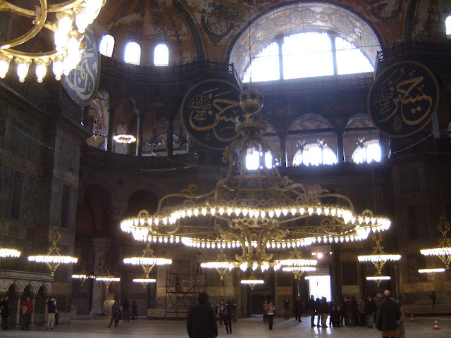 inside Hagia Sophia