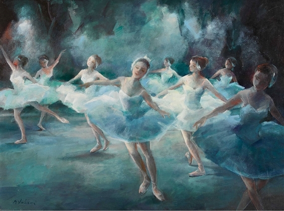 "Ballet Dancers" by Miloslava Vrbova-Stefkova "Ballet Dancers" by Miloslava Vrbova-Stefkova
