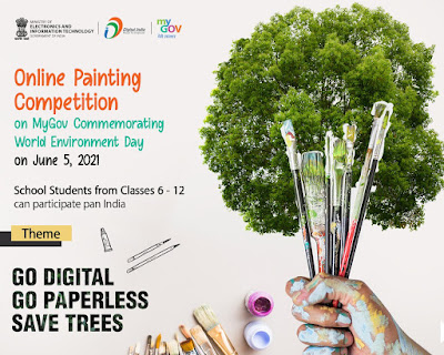 Painting Competition on World Environment Day 2021 By National e-Governance Division (NeGD) GOI