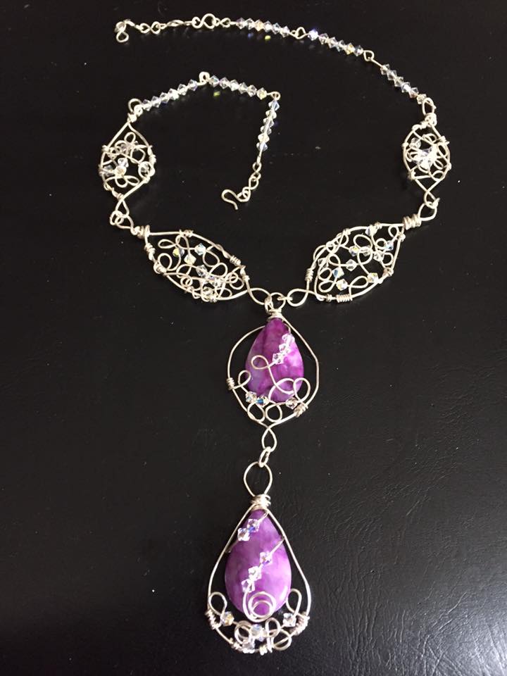 Naomi's Designs Handmade Wire Jewelry Silver wire wrapped bridal