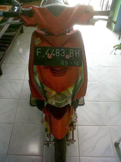 Modifikasi Honda Beat 2009 Merah Metalik | Modifikasi Honda | CB150R