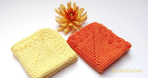 Crochet Washcloths Folded