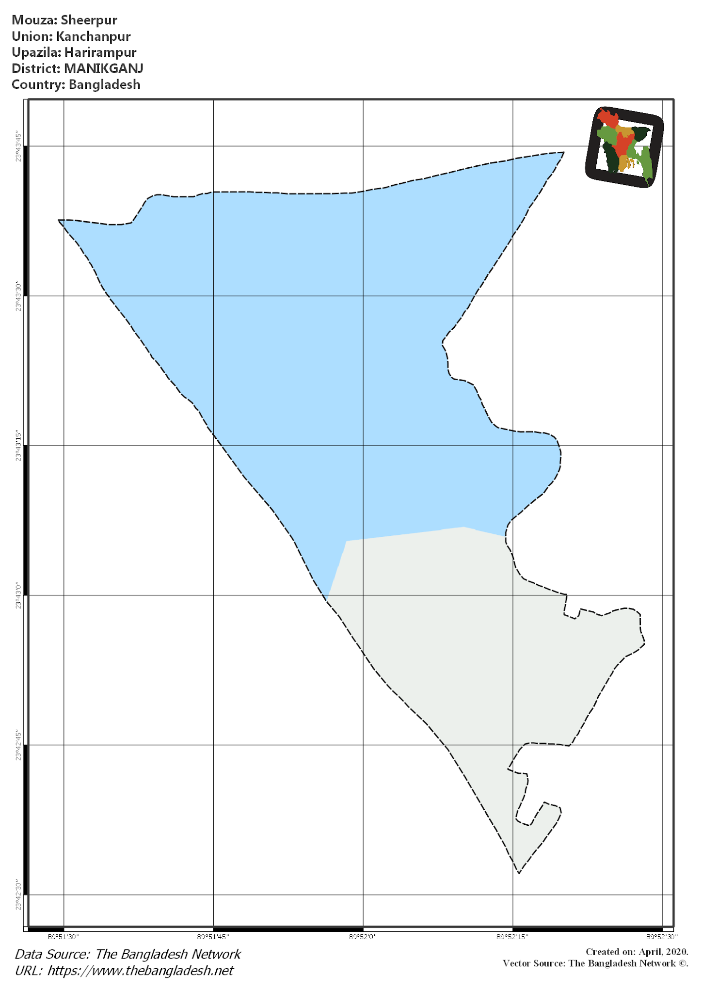 Map of Sheerpur Mouza of Harirampur Upazila, MANIKGANJ Map of Sheerpur Mouza of Harirampur Upazila, MANIKGANJ, Bangladesh.