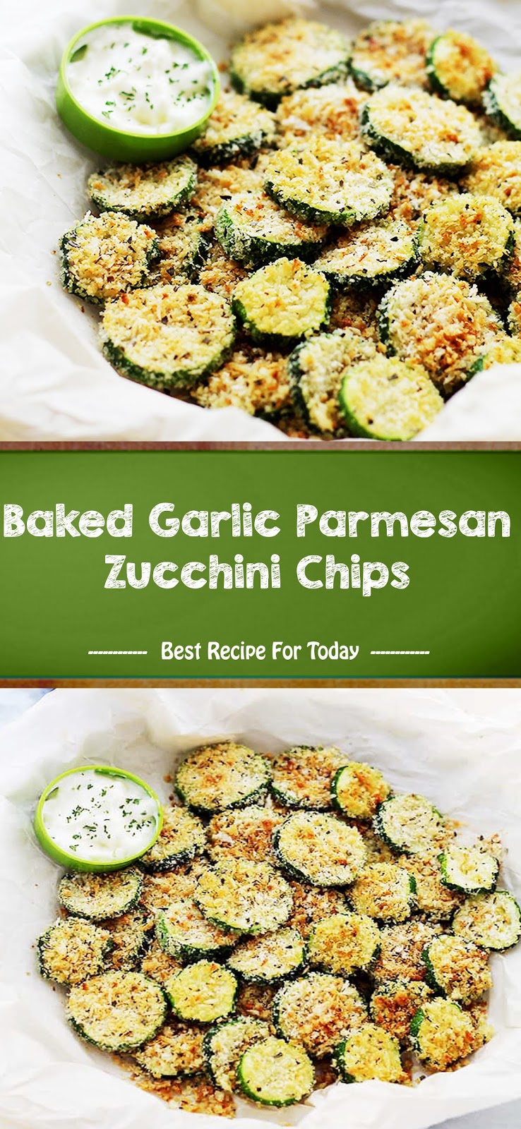 Baked Garlic Parmesan Zucchini Chips Healthy