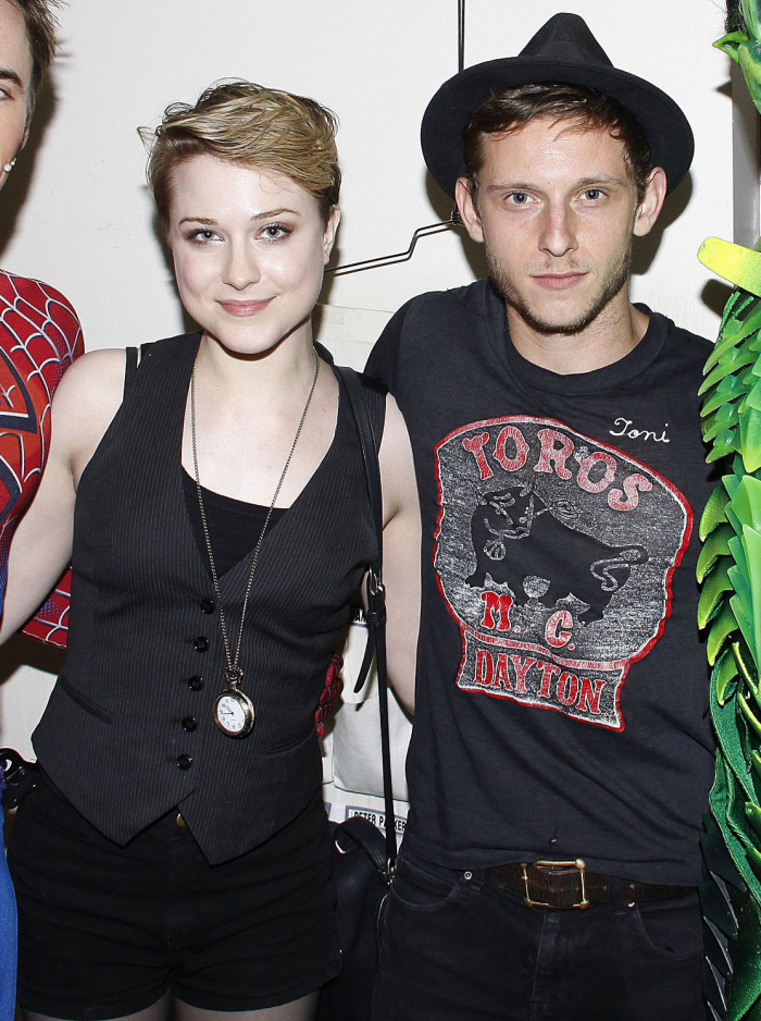 Super Hollywood Jamie Bell With His Girlfriend Evan Racheal Wood In