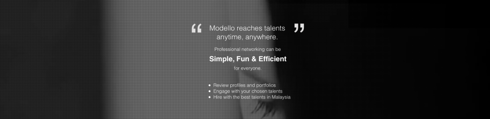Modello, talent recruiter, online talent recruitment, find talents in Malaysia, Rawlins GLAM, extra income, Rawlins Tech, 