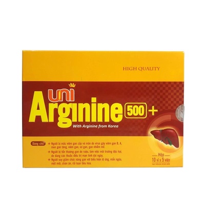 VIÊN UỐNG GIẢI ĐỘC GAN ARGININE 500+ – UNI PHARMA