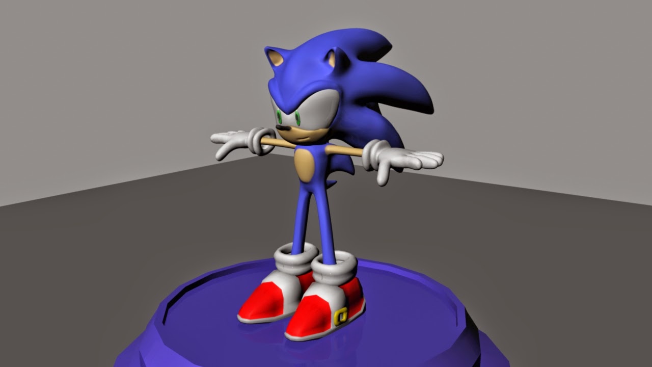 Eniitan odutola render testing of sonic the hedgehog