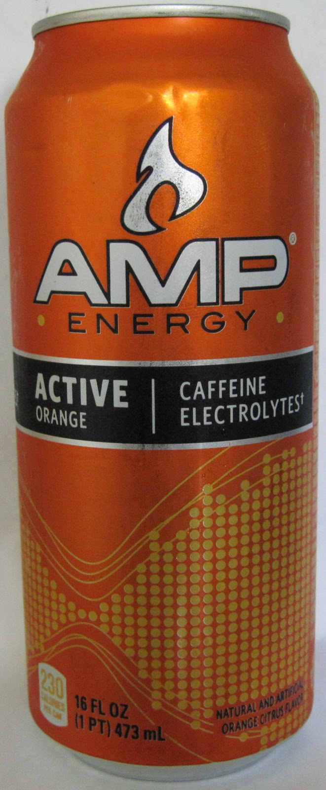 Caffeine King: AMP Active Orange Energy Drink Review