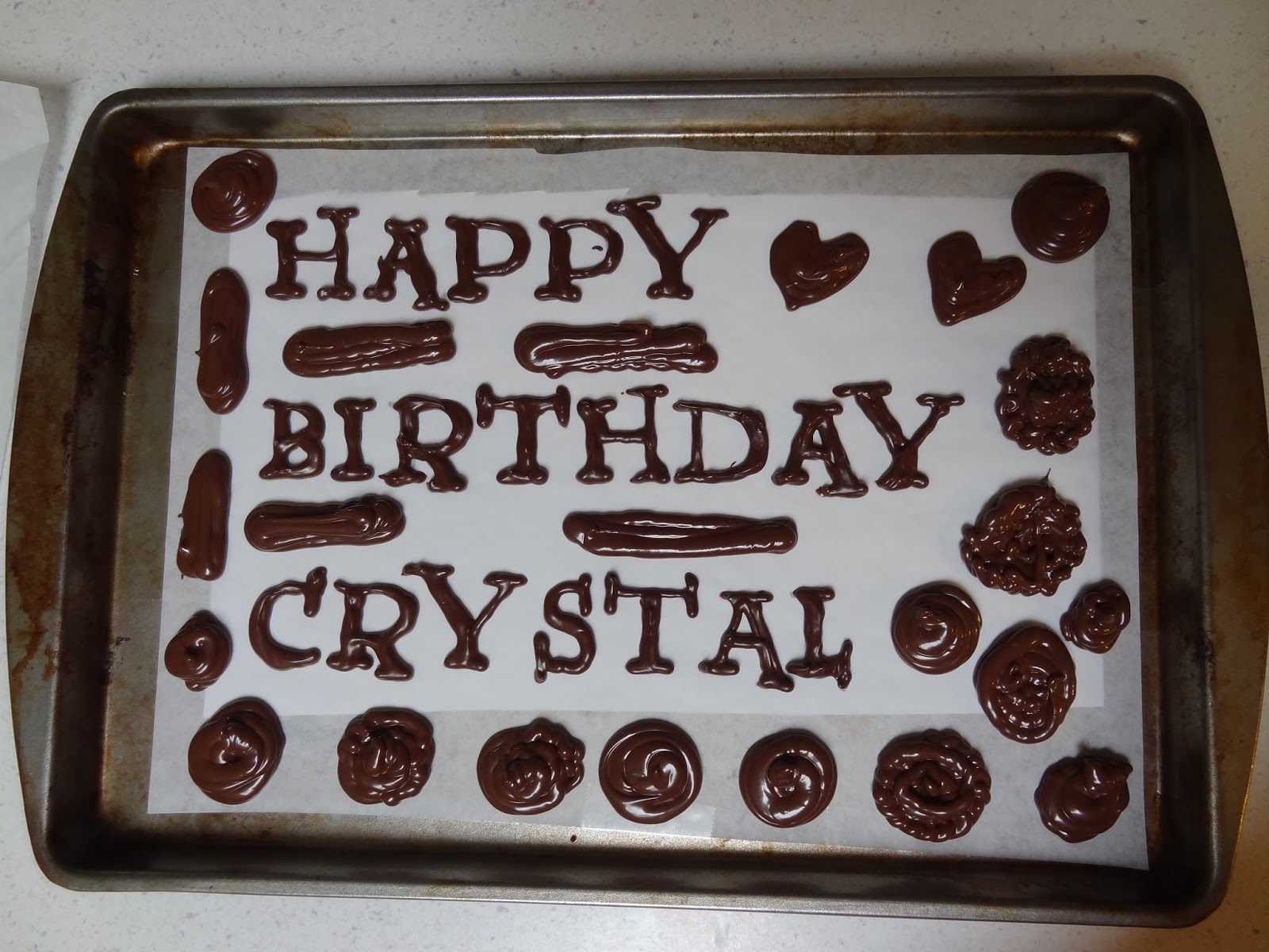 Jon & Holli's DIY How to make Chocolate Letters and other Decorations