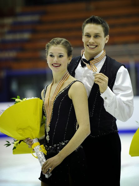 Photograph of Canadian figure skaters Margaret Purdy and Michael Marinaro