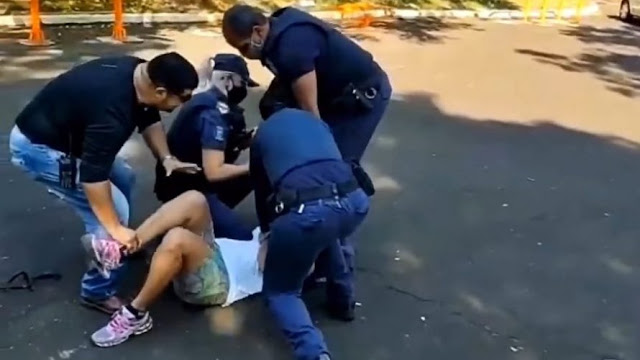 Após descumprir decreto, mulher é presa pela Guarda Municipal em SP; veja vídeo