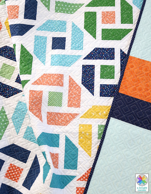 Cheer Up quilt pattern by Andy Knowlton of A Bright Corner - A Fat Quarter pattern in four sizes