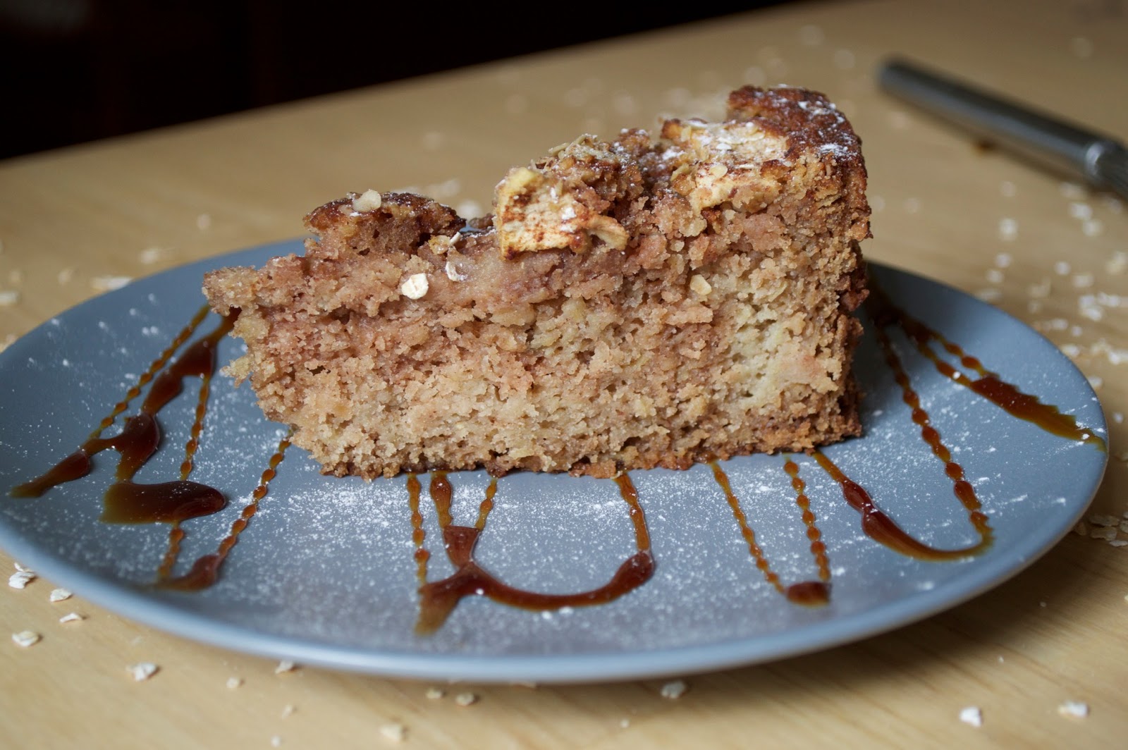 The Secrets of Living Apple Cinnamon Oatmeal Cake