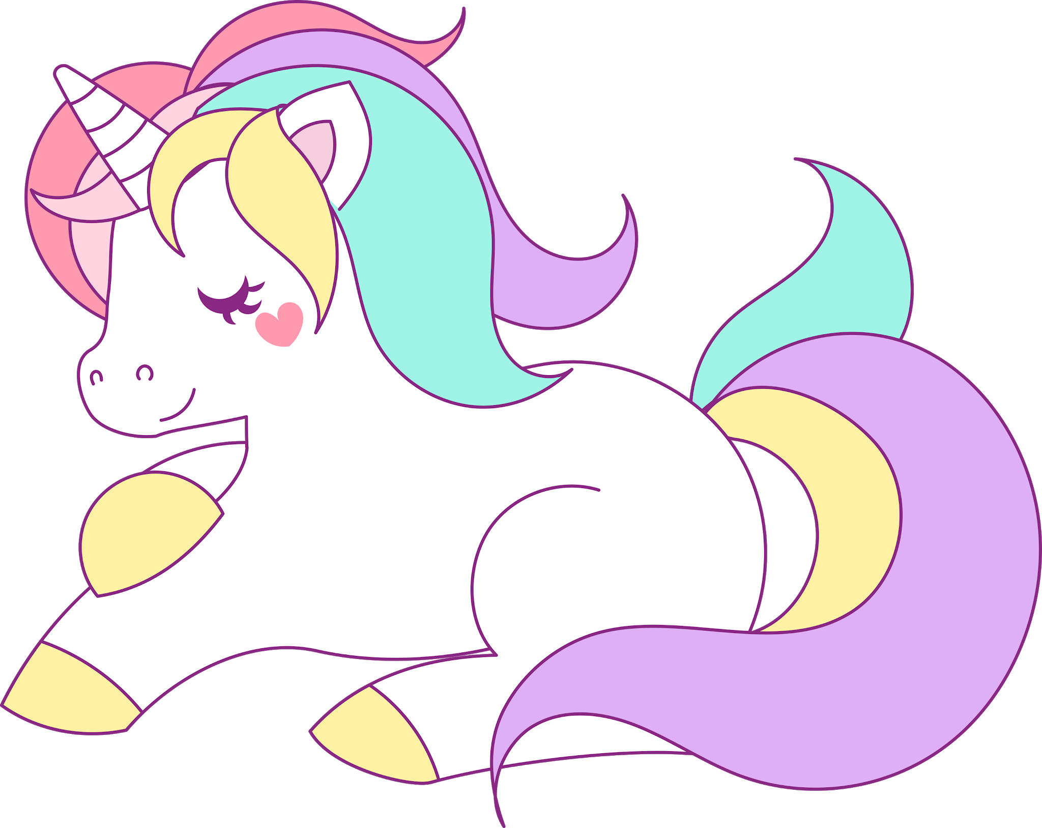 Mamá Decoradora: Cliparts de Unicornio descarga gratis