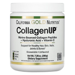California Gold Nutrition, CollagenUP, морской гидролизованный коллаген, гиалуроновая кислота и витамин C, с нейтральным вкусом, 206 г (7,26 унции) California Gold Nutrition, CollagenUP, морской гидролизованный коллаген, гиалуроновая кислота и витамин C, с нейтральным вкусом, 206 г (7,26 унции)