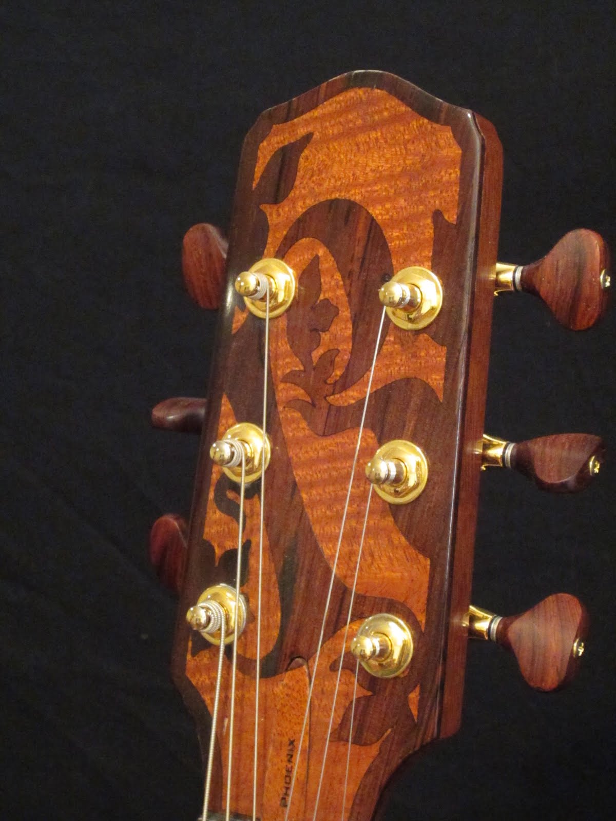 Rigaud Guitars Blog More of the Beautiful Phoenix Hand Carved Electric