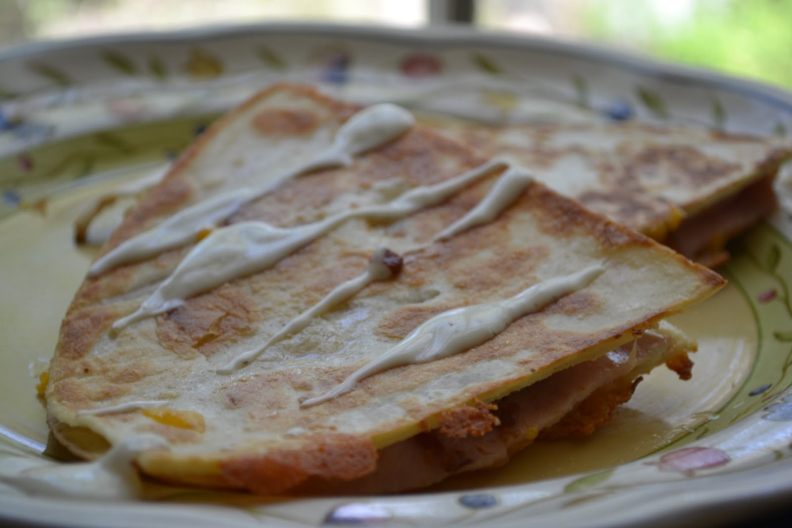 Turkey Cheddar Ranch Quesadillas