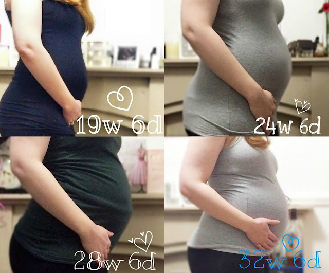Baby bump collage - Just Add Ginger