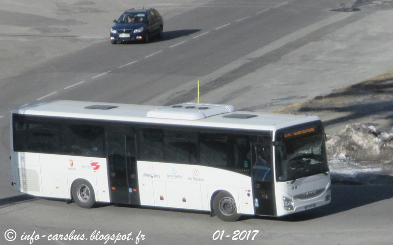 info cars & Bus Iveco Bus crossway transdev Savoie / navette val thorens les menuires
