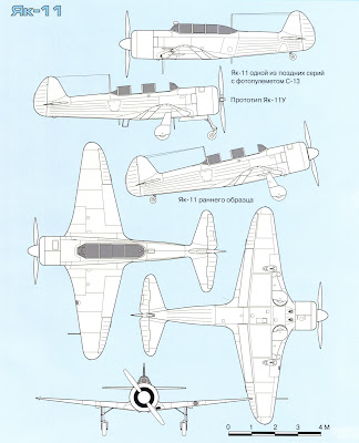 Тактико-технические характеристики истребителей Як 3У и Як 11
