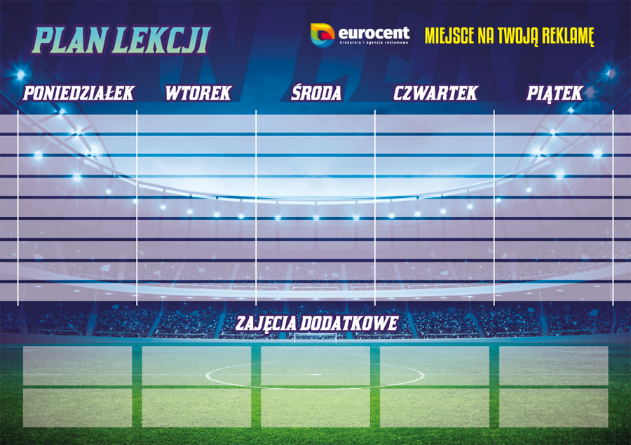 Plan Lekcji Do Druku Lewandowski - Drukarnia Eurocent Opole - Drukuj z pomysłem: Piłkarski plan lekcji z