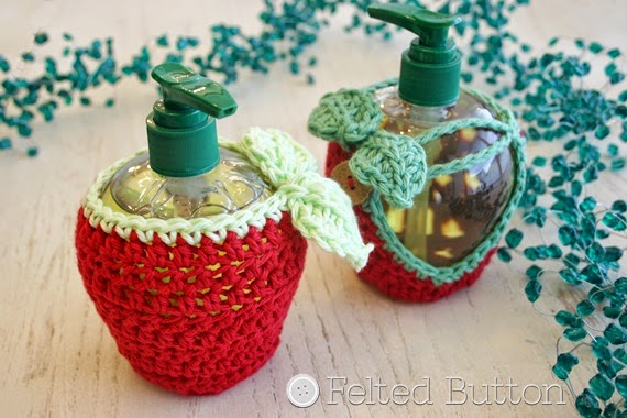 Cozies for Apple Soap Dispensers -- Perfect 2-in-1 gift for teachers and neighbors