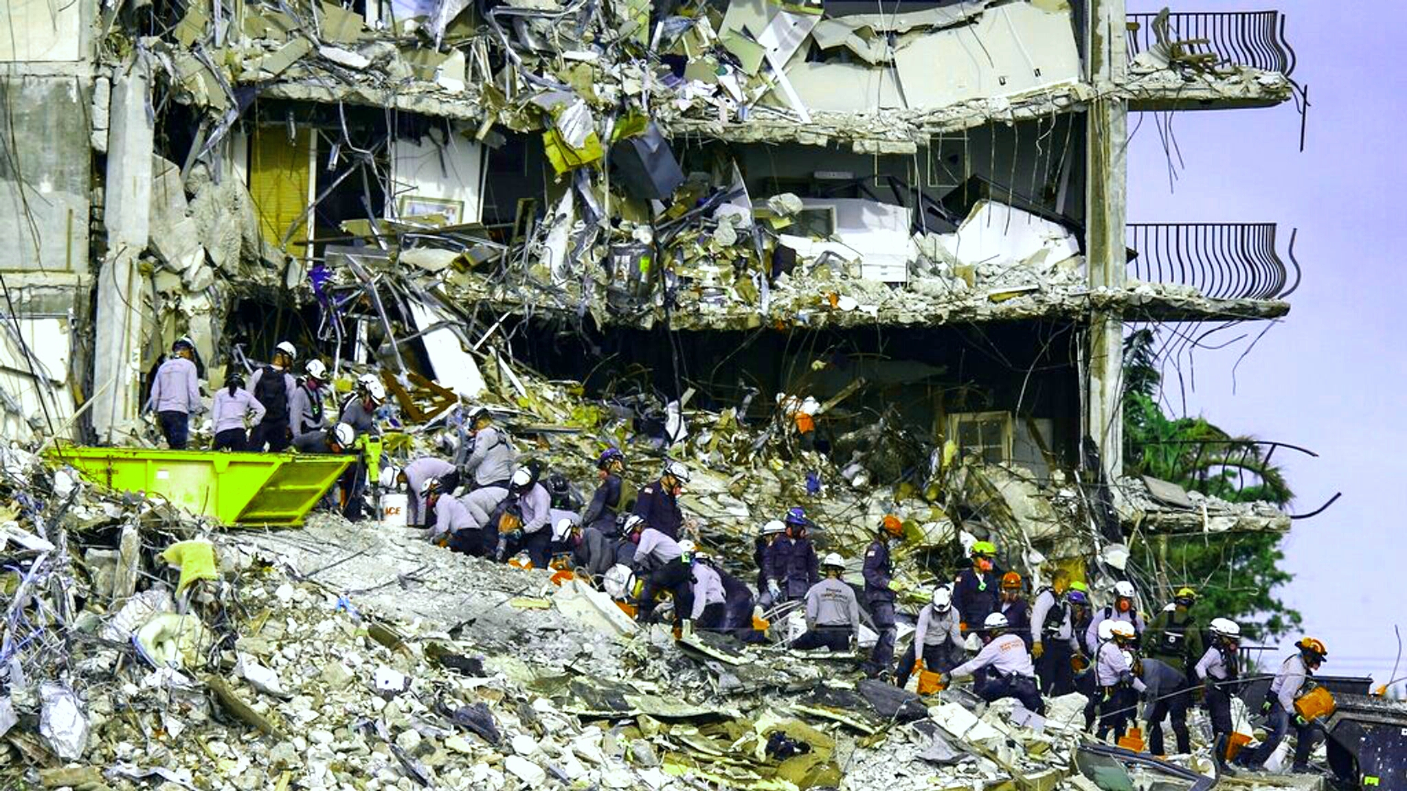 Ten greater bodies located in rubble of collapsed miami building on 14th day of seek
