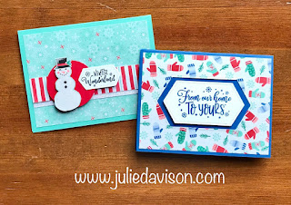 Stampin' Up! Everything Festive: Let It Snow Cards ~ Snowman ~ Winter ~ Christmas ~ 2019 Holiday Catalog ~ www.juliedavison.com ~ #GDP206