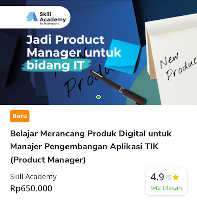 Lengkap Kunci Jawaban Belajar Merancang Produk Digital untuk Manajer Pengembangan Aplikasi TIK (Product Manager)