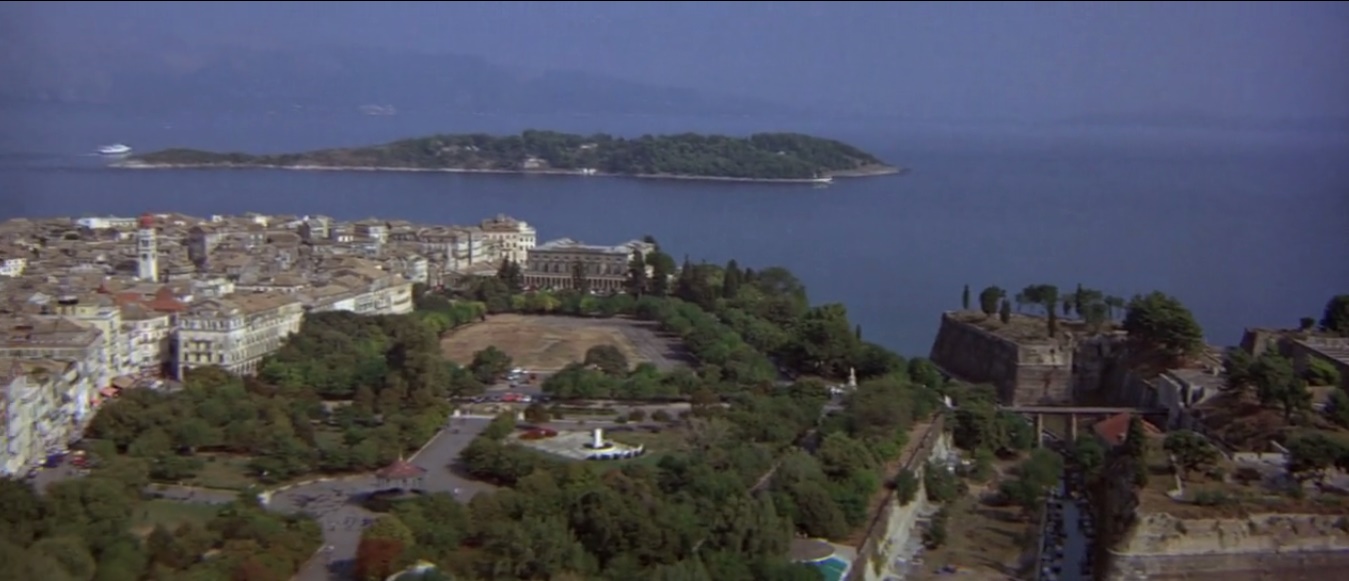 James Bond Locations Corfu Town Gonzales' flyby