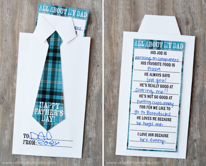 Free Printable Father's Day Candy Bar Wrapper and Questionnaire at artsyfartsymama.com