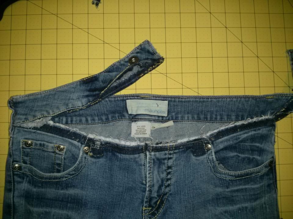 Shut Up, Jessica! frontonly Maternity Jeans Conversion tutorial