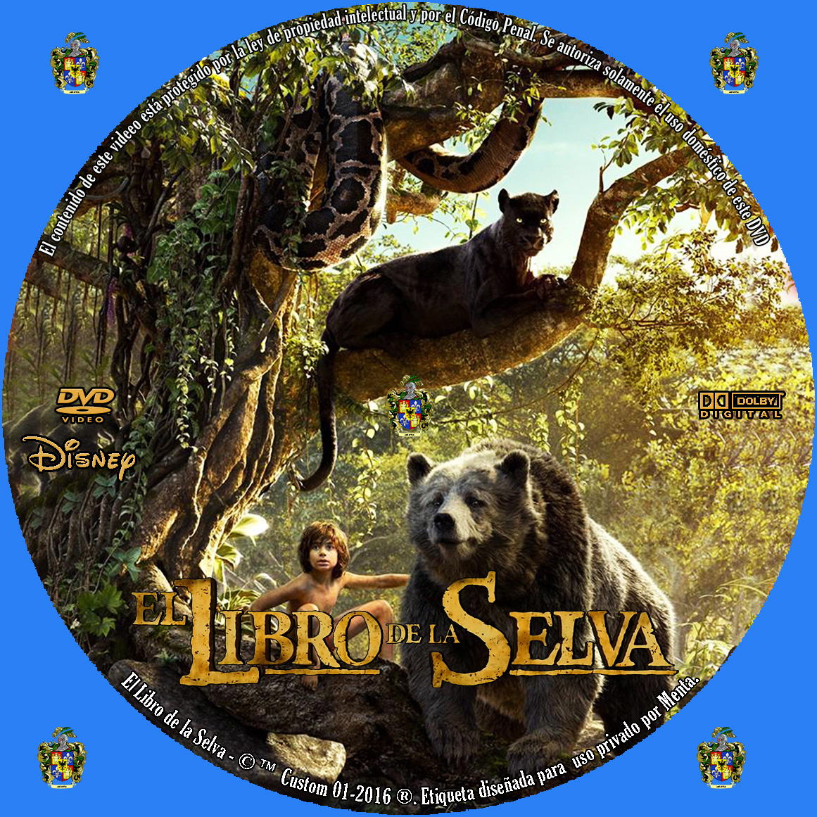 Caratulas y etiquetas: El libro de la Selva (The Jungle