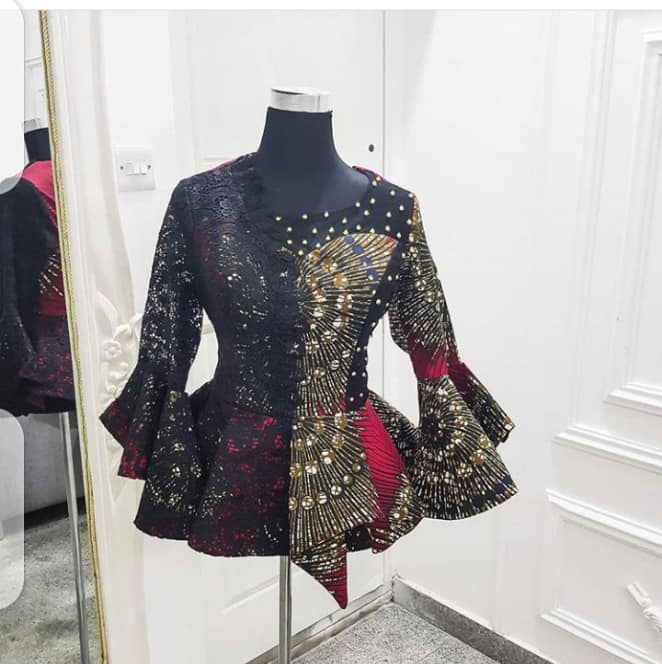 ankara peplum jacket styles
