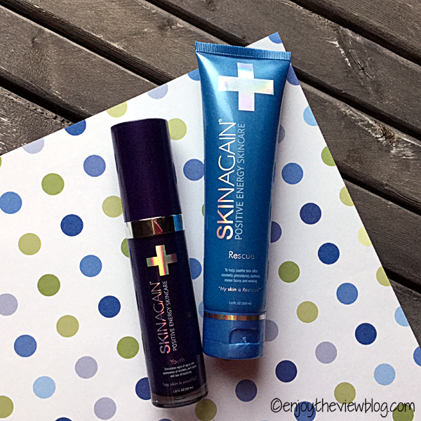 two SkinAgain Positive Energy Skincare products